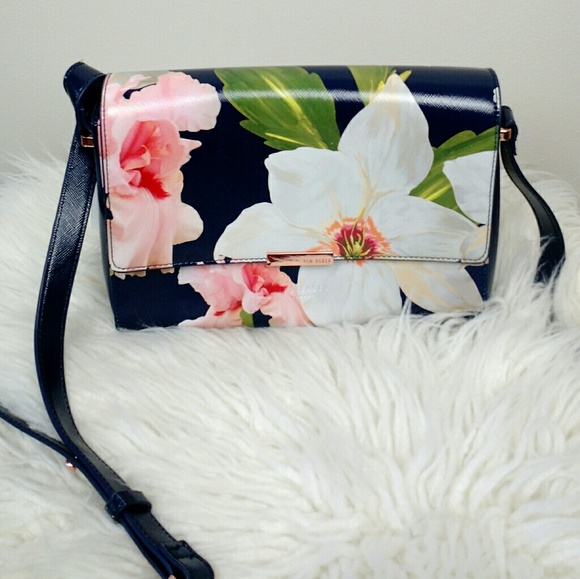 Ted Baker London Handbags - Ted Baker Prim Chatsworth Bloom Leather Crossbody